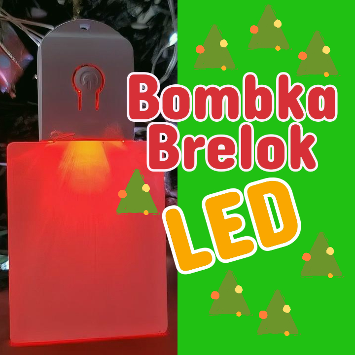 Bauble with led backlight - square